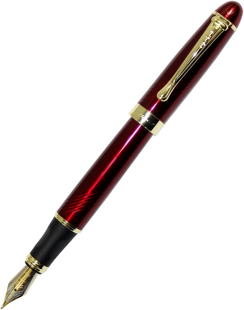 Gullor X450 Deep Blue and Gold Twist Fountain Pen dark red, Blue,Gold,Red