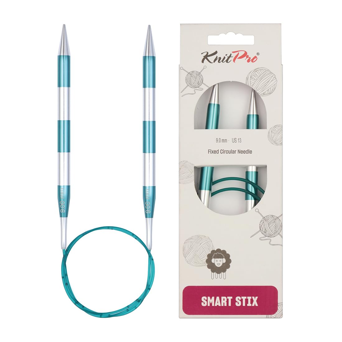 KnitPro Smartstix Fixed Circular Needles 32" (80cm) | 9.00mm — image 1