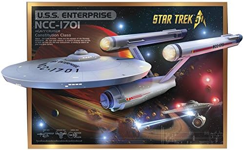 Star Trek Enterprise LED Lighted Wall Art - 3D Sculpted Design 15 X 10 Frame