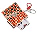 Pocket Game Checkers on Key Chain, Magnetic Pieces, Travel Activity.