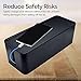 GoStar Cable Organizer Box - Large Black Cord Management Storage Container with Non-Slip Pads - Cover & Hide Power Strips, Adapters, Device Chargers, Ethernet, Computer & USB Cables & Electrical Cords