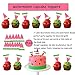 fozi cozi,144PCS Watermelon Birthday Party Decorations Set-Summer Birthday Party Supplies(Include Watermelon Decor Balloons Cupcake Toppers,Etc.),Pink