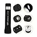 IDinspk 5 In 1 Portable LED Flashlight with Bluetooth Speaker USB Charger Power Bank 2200mAh Torch Bicycle Bluetooth Speakers Handsfree Microphone for Outdoor Activities(Black)