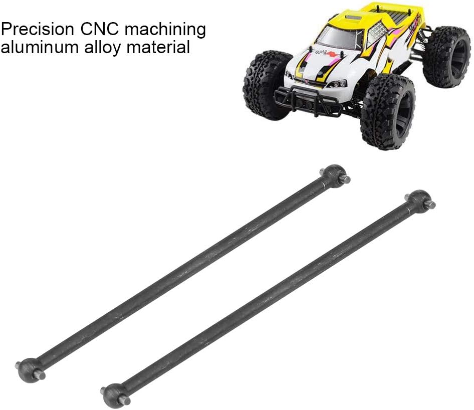 RC Car Drive Shafts, 2 Pcs 101mm Metal Dog Bone Drive Shafts for FS 53633/51805 / 51806 1/10 Scale RC Car Accessory Parts(Black) - Image 3