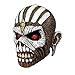 Iron Maiden Eddie Book of Souls Men's Latex Costume Overhead Mask + Coolie