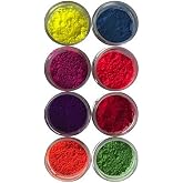 OH! SWEET ART - Edible Petal Dust - For Decorating Cakes, Cupcakes, Cake Pops, &amp; More - Kosher, Food-Grade Coloring - NEON SET x 8 units each jar 4 grams
