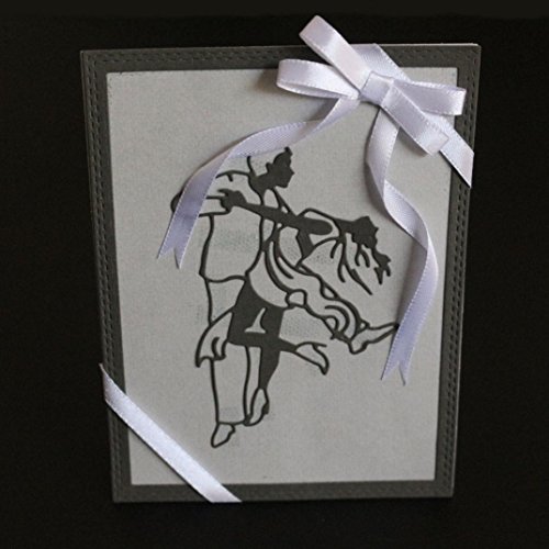 Vanvler Die Cuts for Card Making Scrapbooking Diy Metal Stencils Album Craft (C dance) - Thumbnail 5