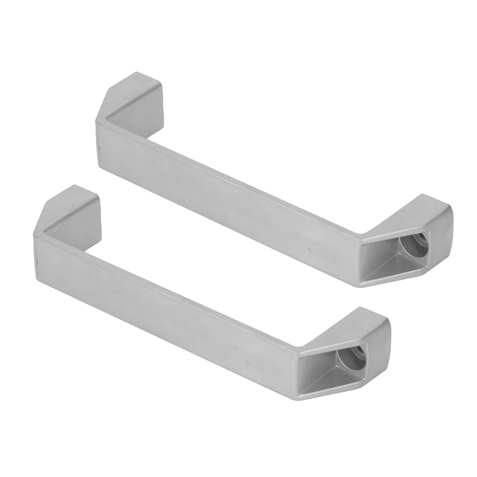 Cabinet Pull, 180mm Hole Spacing Door Handle Bar Modern 2 Pcs Strong Aluminum Alloy Easy To Install for Kitchen (Silver)