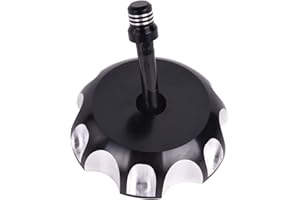 MOTOR-MH Billet Gas Fuel Tank Cap Cover w/Vent Hose for YAMAHA Raptor 125/250/350/660 All years, YFZ 450 2004-2013, TTR225 2003;Suzuki RMZ 250 2005-2011, Z250 2004-2011, DRZ125/DRZ125L 2003-2011