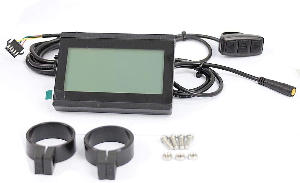 HOTEBIKE LCD Display for Electric Bike, 36V 24V 48V Rainproof Intelligent LCD Control Panel for Electric Bicycle Ebike Scooter