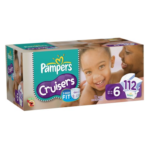 Pampers Cruisers Diapers Size 6 Economy Pack Plus, 112 Count Buy
