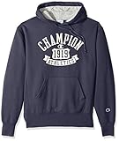 Champion Men's Heritage Fleece Pullover Hoodie, Anchor Slate/Shield Arch, 2X-Large