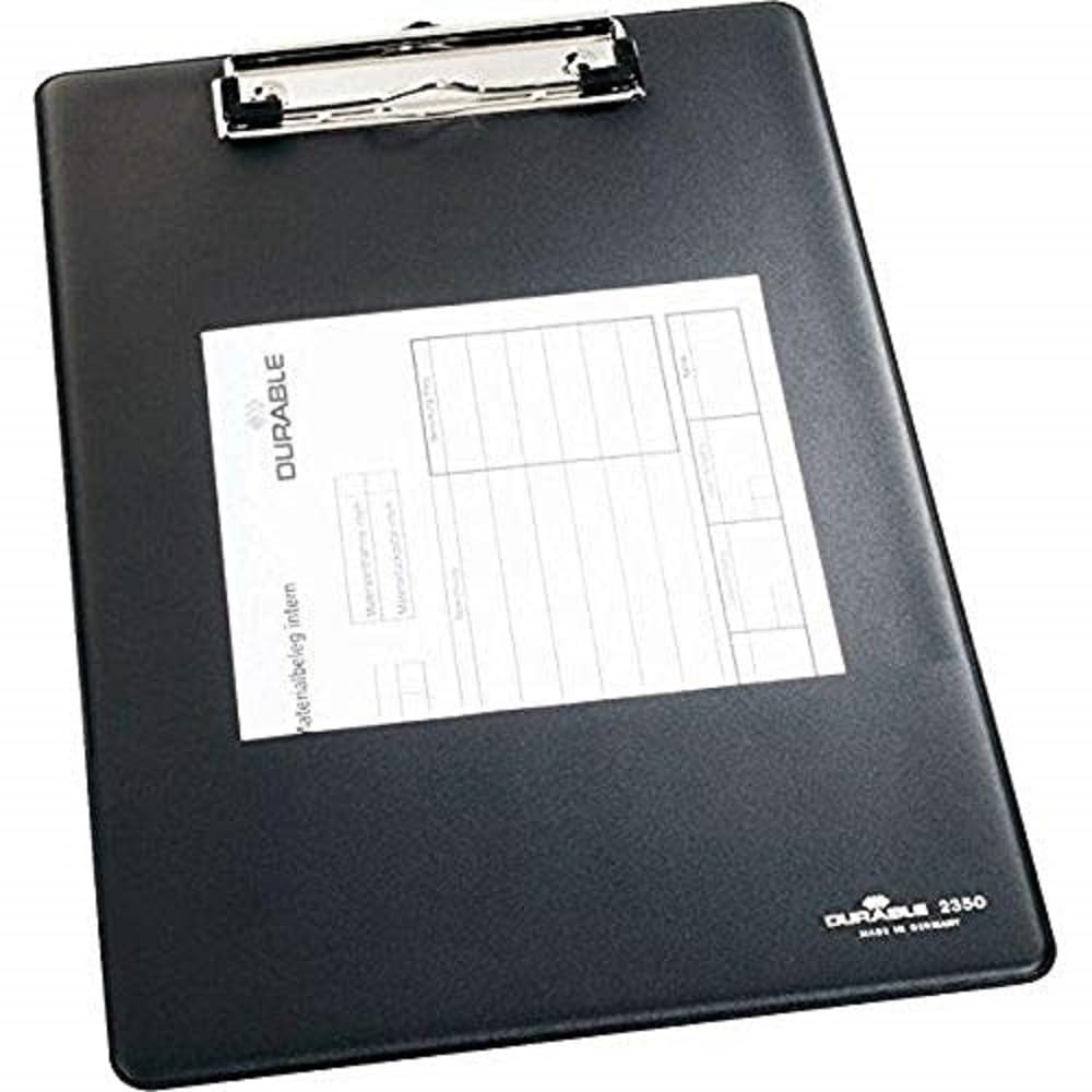 Durable 235001 Clip Board A4 Pack of 5 Black