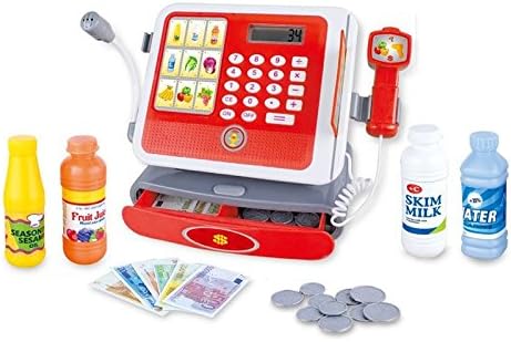 CAJA REGISTRADORA CON LUZ, SONIDO Y CALCULADORA: Amazon.es: Juguetes y juegos