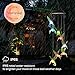 Dekopia Solar Wind Chimes 8 Hummingbird Outdoor Decor Color Changing Light Sensor Solar Power eco Friendly Easy to use Waterproof Design Christmas Ornaments Night Party Garden Decor