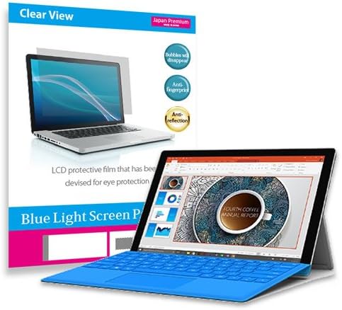 (Media Cover Market)Silicon keyboard cover and a set of Screen Protector to block the blue light for Microsoft Surface Pro 4