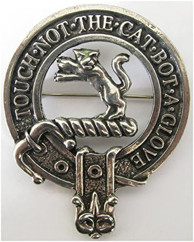 Scottish Clan Crest Pewter Badge or Brooch - Choice of 50 Clans. Robust construction and Premium Quality. Made in Glasgow.