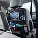 Car seat organizer for kids with Tablet Holder, Toy Pockets & Bottle Slots (Black)