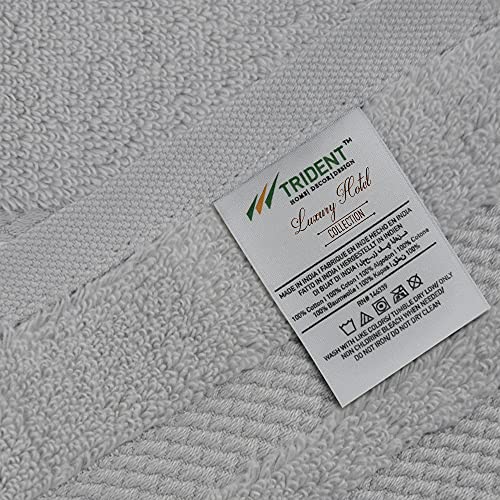 TRIDENT Bath Towels Set, 100 Cotton, Highly Absorbent, Bathroom Towels, Super Soft Towels for