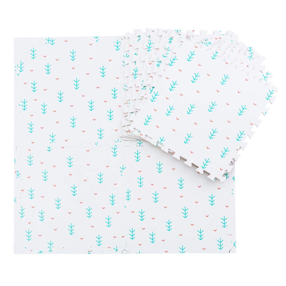 LIQICAI Puzzle Exercise Mats, Baby Play Mats, Premium Interlocking Foam Tiles 2cm Thick High Density