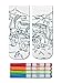 Kid's Crayola Color-In Socks - Includes 1 Pair Of Socks And 4 Fabric Markers - Dinosaur Design