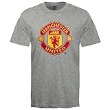 Manchester United Football Club Official Soccer Gift Mens T-Shirt Grey Large