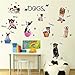 Iusun Children Room Wall Sticker Cute Dogs Decal Puppies Dog Pet Shop Home Decor Removable