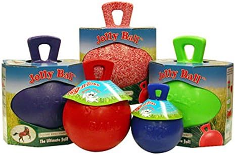 Horsemen's Pride 6" Jolly Ball DogToy Great Stress Reducer and Virtually Indestructible! (Royal Blue, Small)
