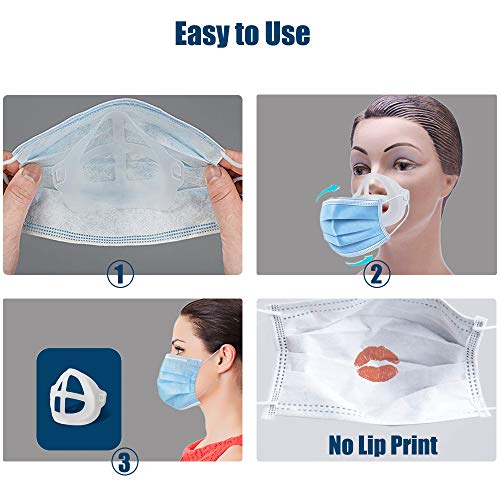 2PCS Mask Inner Support Bracket Frame, Clear Mask Bracket, Lipstick