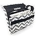 Coupon Organizer for Grocery Shopping Holder for Coupons, Canvas Chevron Pattern, Grey Color