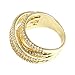 Lavencious Impression Twist Rings Wedding Party Statement Micro Pave CZ Cocktails Size 5-12