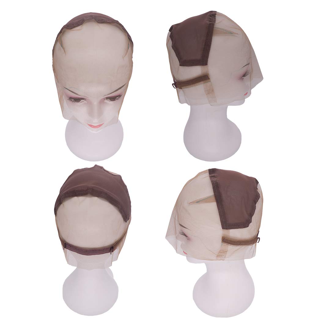 ItsUHair Full Lace Wig Cap with Combs for Making Wigs Ventilated and Swiss Mesh Lace