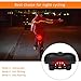 Zacro Bike Seat with LED Taillight - Universal Gel Bike Saddle with Spring and Breathable Design, 1 Mounting Wrench and 1 Screwdriver Included
