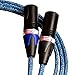 Better Cables BT2XLRP-1-MF Blue Truth II XLR Cable 1 m/3.28', Stereo Pair 2 Cables High-End, High-Performance, Silver/Copper Hybrid, Low-Capacitance, Audiophile XLR Balanced Audio Cables, Blue