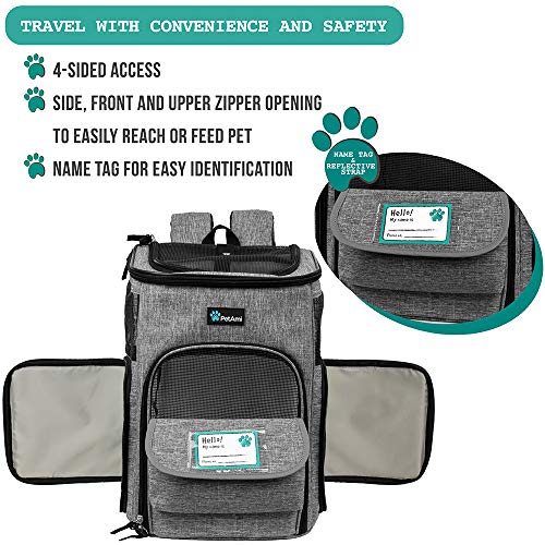 image for PetAmi Pet Carrier Backpack for Small Cats, Dogs, Puppies | Ventilated