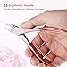 ANVAVA Nail Cuticle Nipper, Stainless Steel Nail Clippers Cutters with Nail File & Nail Cleaner
