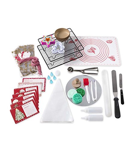 Kid's Crafty Creations Cookie Baking Kit, 119 Pieces, Includes Baking Tools, Gift Bags, Recipes