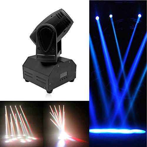 U`KING Moving Head Stage Light RGBW (4 in 1) DMX512 Rotating Stage Effect Lamp for DJ Disco Club Party Dance Wedding Bar Theater Pub Christmas Lights (SIZE A)