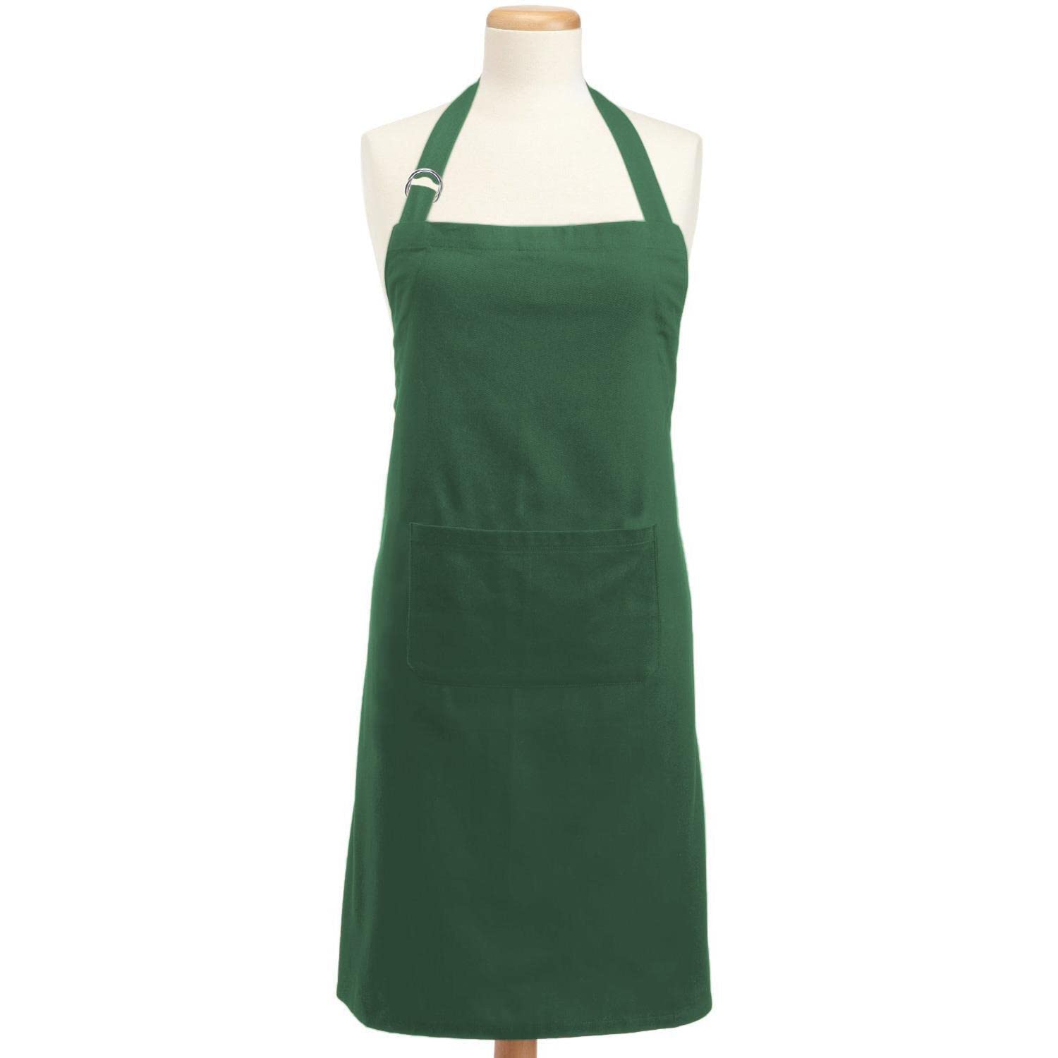 DII Kitchen Collection, Cotton, Dark Green, Chef Apron — image 1