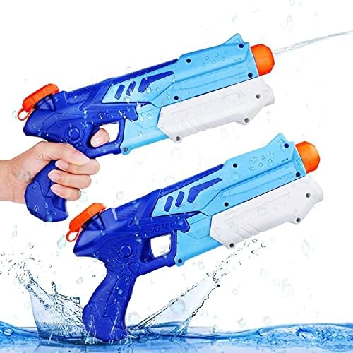 ELECDON Water Gun for Kids and Adult, 2Pack Water Pistol 300ML Big