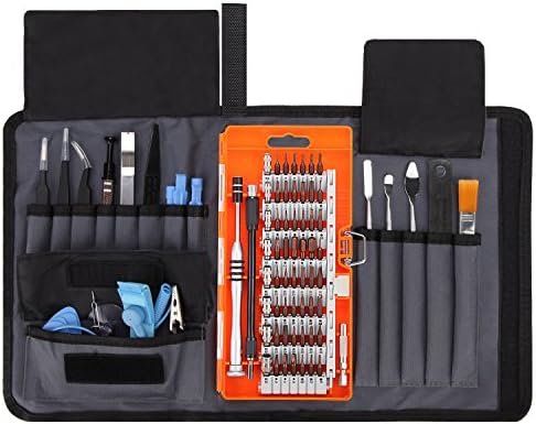 UFire Screwdriver Set Magnetic Driver Kit Repair Tool Kit 82-in-1 Precision Screwdriver Kit with Portable Bag for iPhone 8 8 Plus Cellphone Computer MacBook Game Console Tablet PC Watch