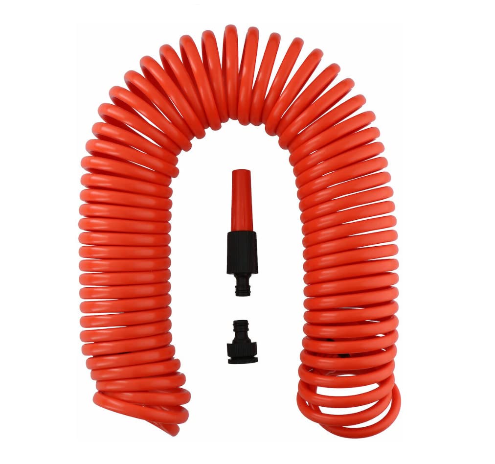 Black+Decker 8711252236742 Flexible Garden, 15 m Spiral Hose, Orange