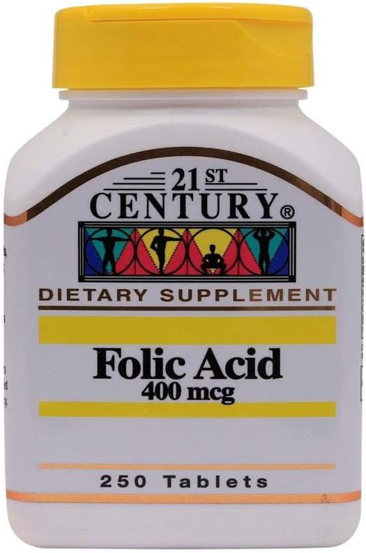 21st Century Folic Acid 400 mcg 250 Tablets Buy Online at Best Price