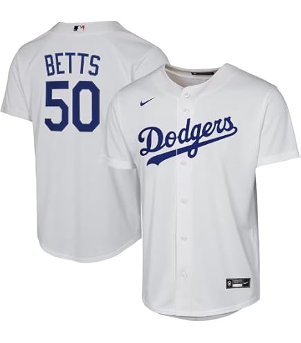 Amazon.com: Outerstuff Mookie Betts Los Angeles Dodgers White Kids