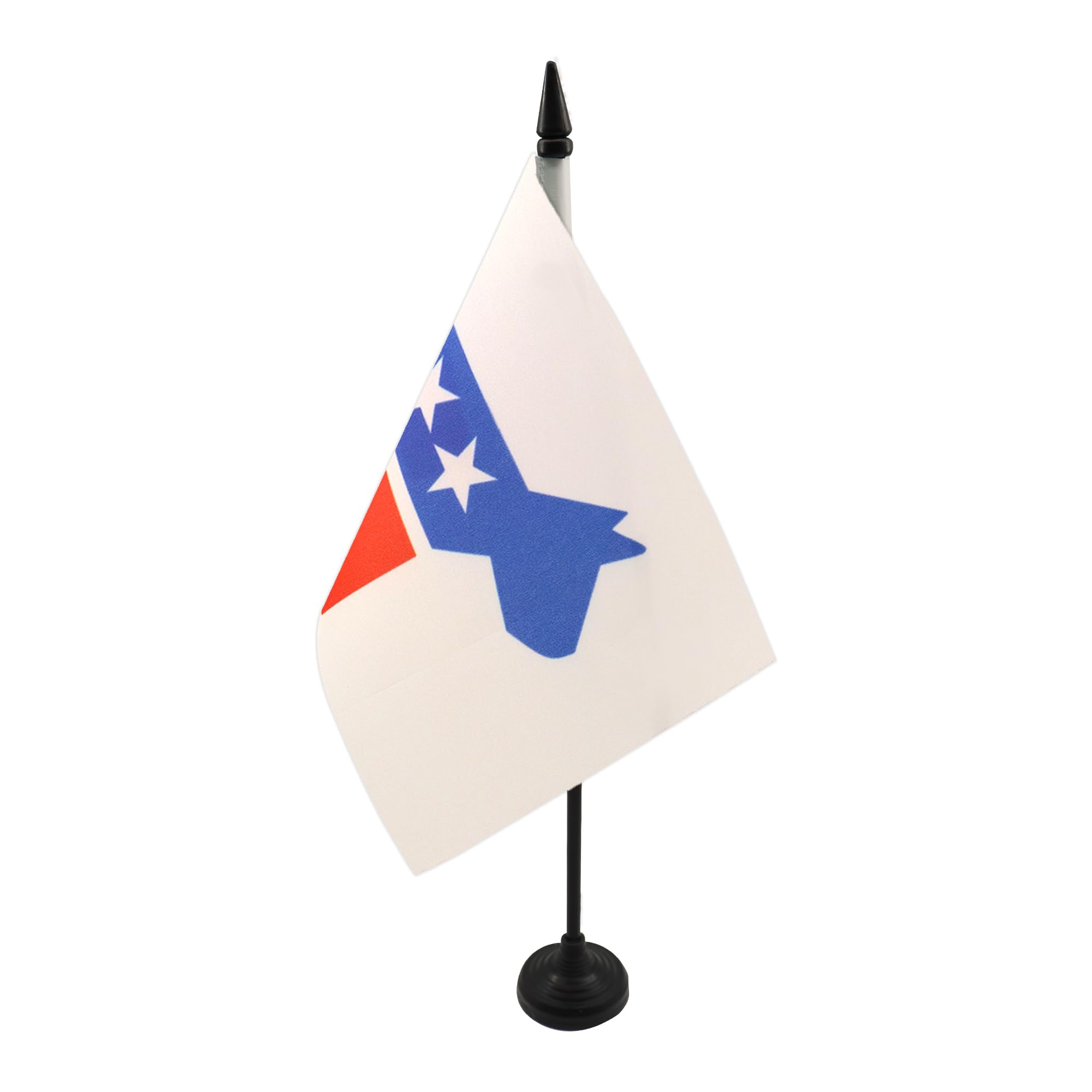 AZ FLAG US Democrat Party Table Flag 5'' x 8'' - american democratic Office Decoration 100% Polyester 21 x 14 cm - Mini Desk Flag with Pole and Black Plastic Base