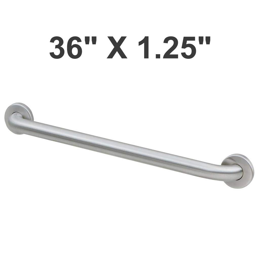 Bobrick B-5806x36 Concealed Mounting W/Snap Flange Grab Bars, (Pack of 2)