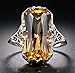 Aimys Vintage Women 925 Sliver Ring Citrine Natural Party Wedding Engagement Jewelry Cocktail Party Bridal Engagement Hollow engraving Band (8)