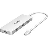 Anker Premium USB-C Hub with Power Delivery, with 3 USB 3.0 Ports, 1 USB-C Recharging Port and Aluminum Exterior for the new MacBook 2016 and ChromeBook Pixel