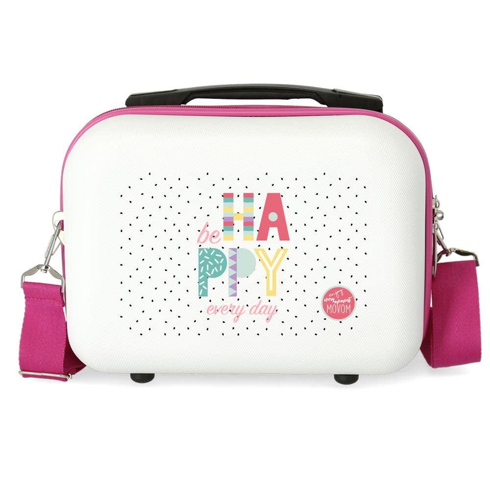 Movom Be Happy Adaptable Beauty Case Pink 29x21x15 cms ABS