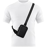 Peicees Mini Sling Bag for Men Women Crossbody Bag Travel Running Phone Daypack Shoulder Bags